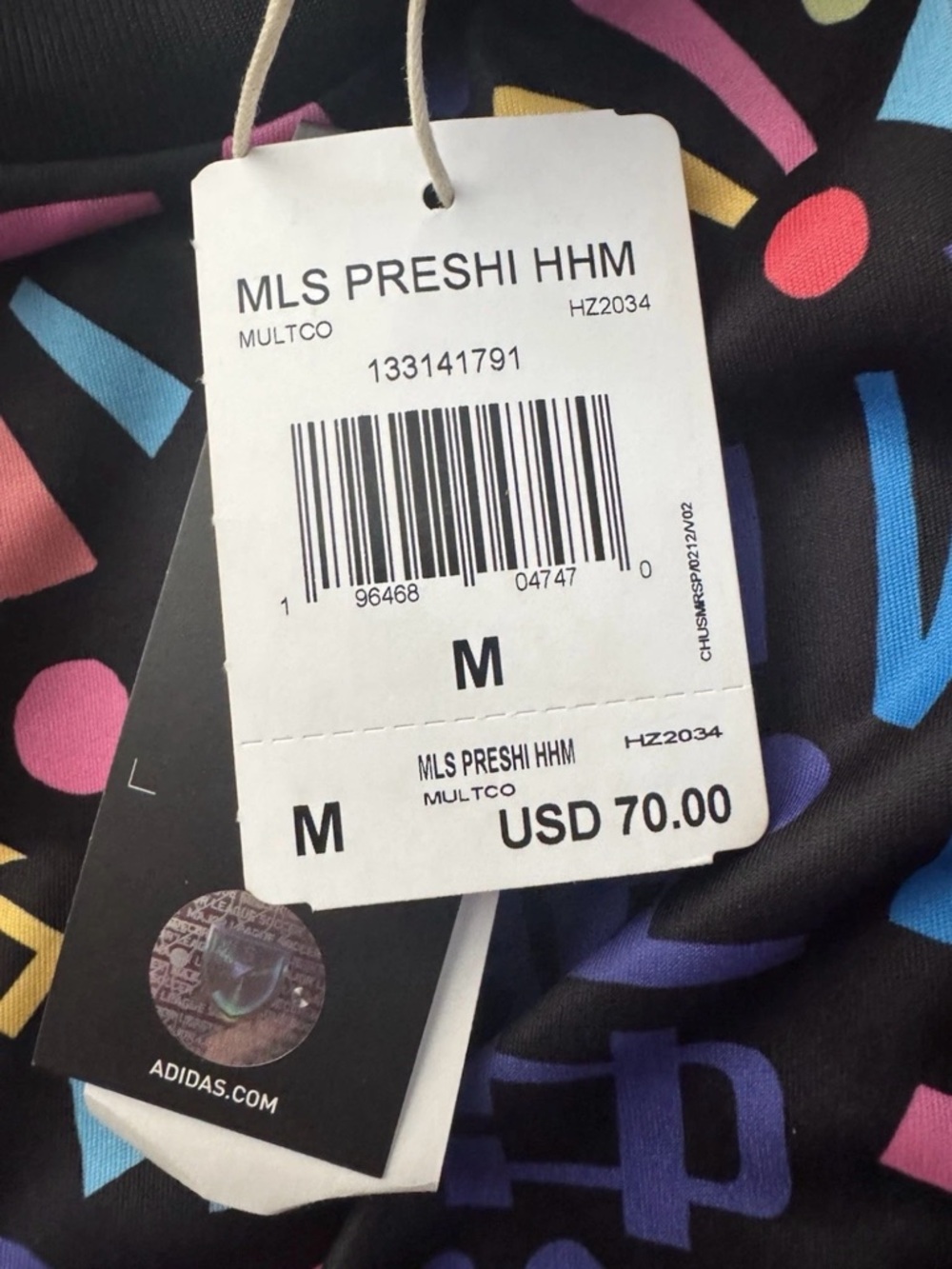 New Adidas men's Multicolor Hispanic heritage soccer Jersey medium - Picture 3 of 3